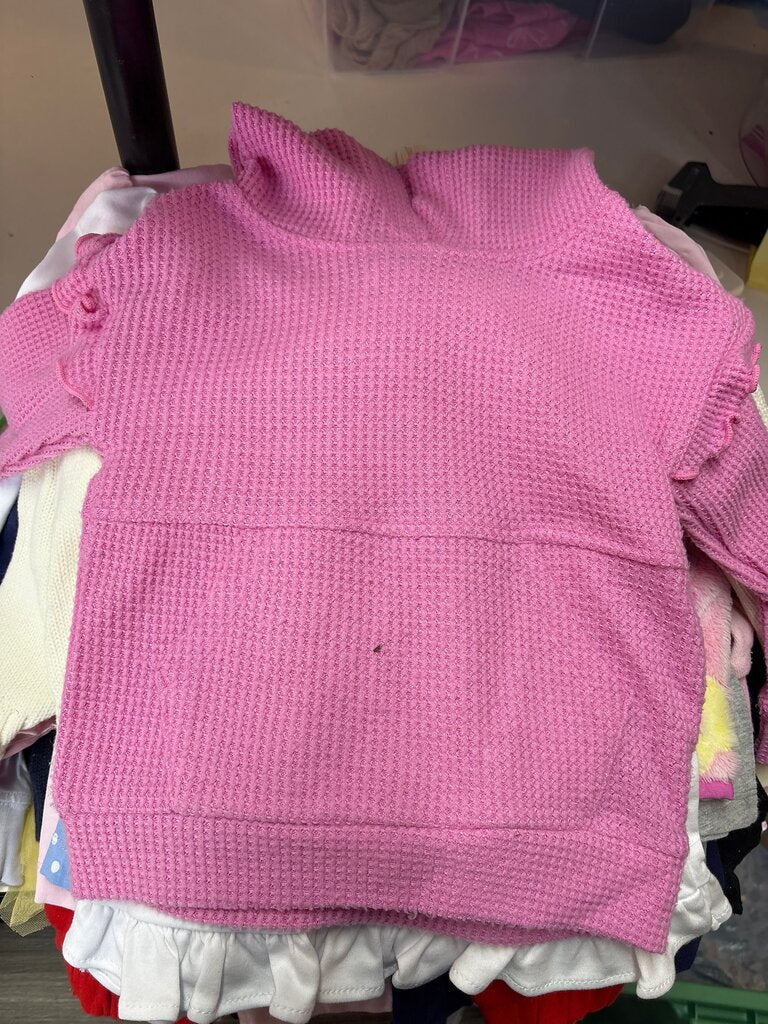 Pink Waffle Knit Top