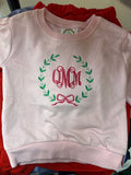 Pink Monogrammed Sweatshirt