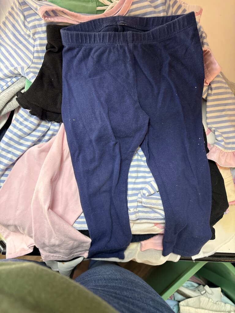 Navy Blue Girls Leggings