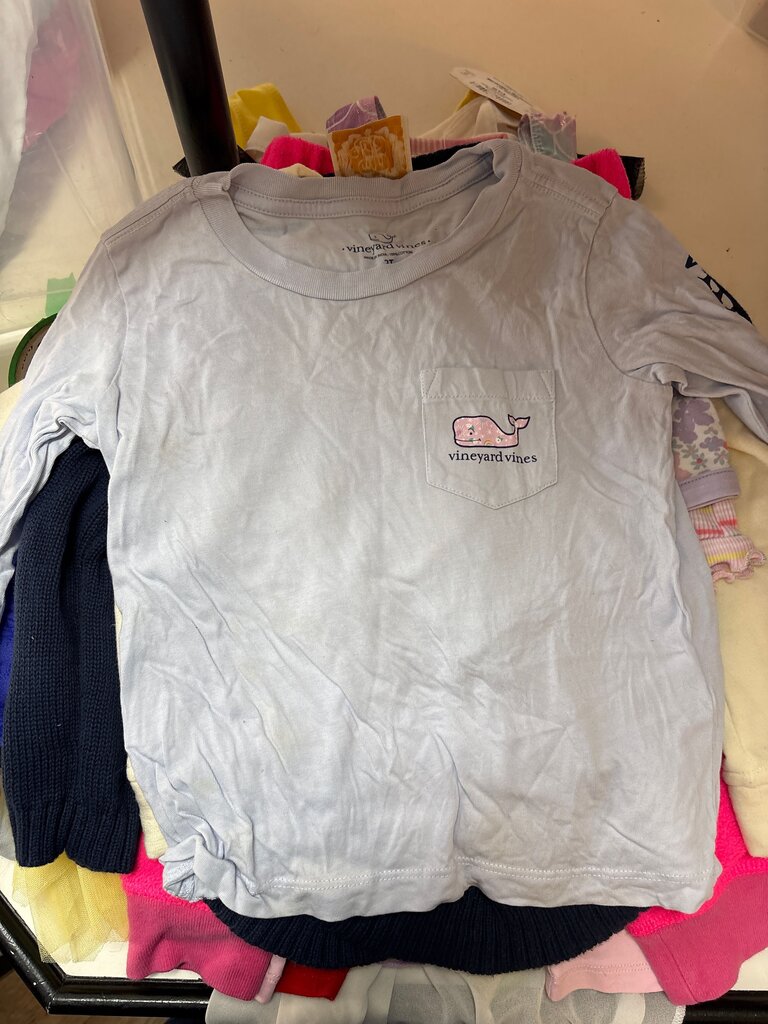 Vineyard Vines Long Sleeve T-Shirt with Whale Pocket