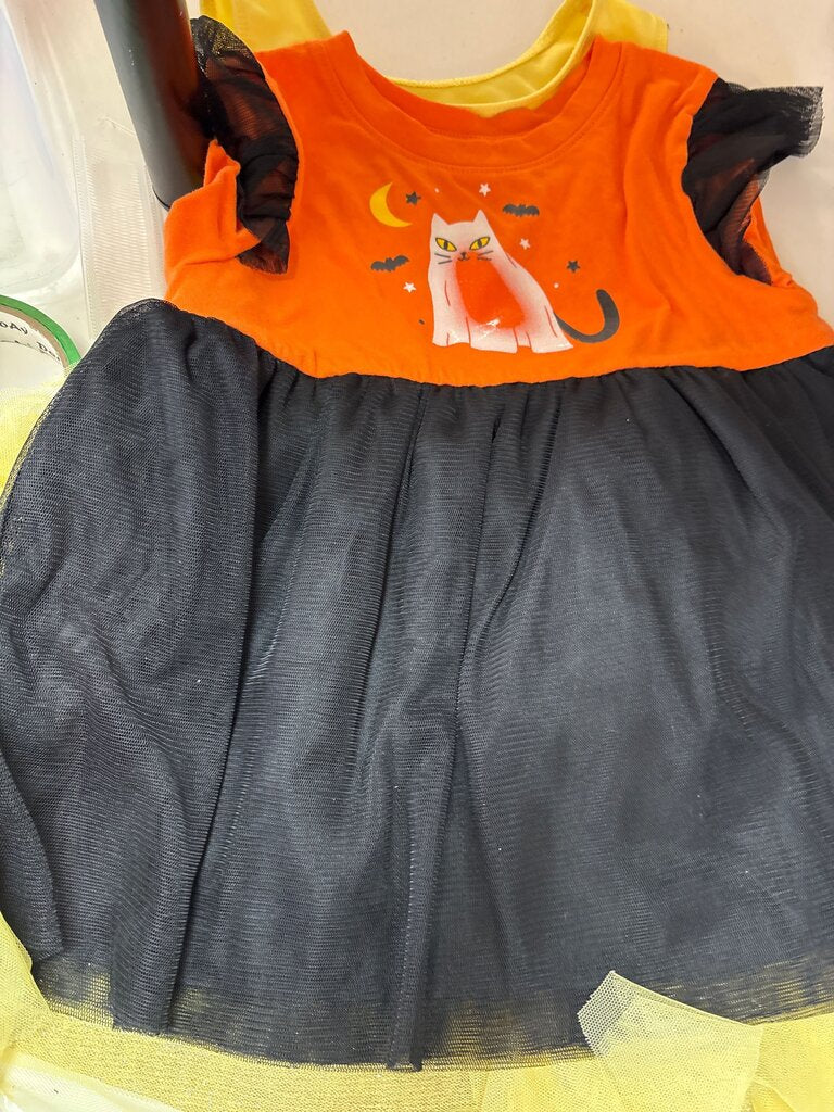 Halloween Cat Dress for Girls