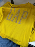 GAP Yellow Sweatshirt with Glitter