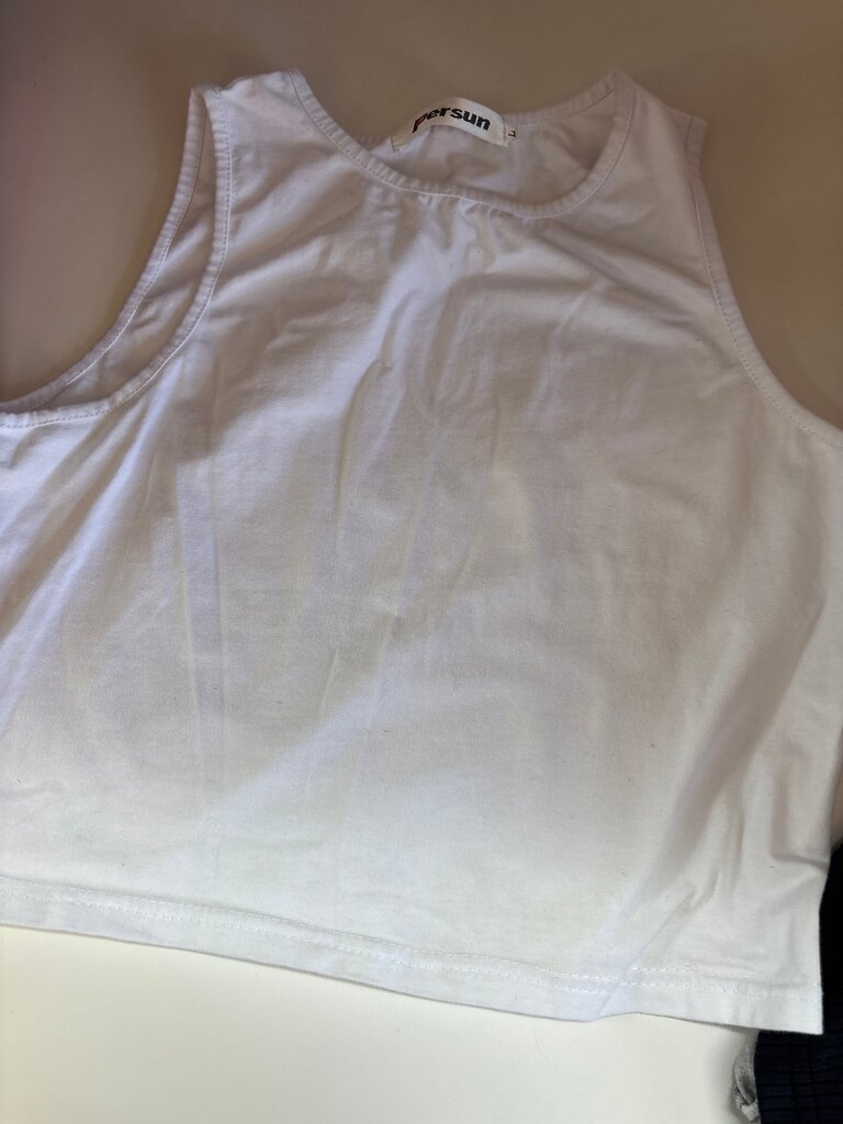 Persun White Tank Top