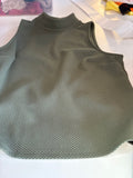 Women's Olive Green Sleeveless Top
