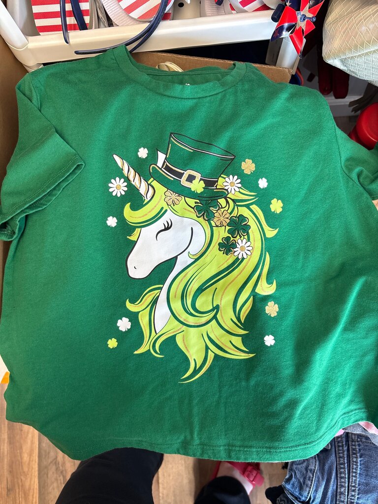 Girls' St. Patrick's Day Unicorn T-Shirt