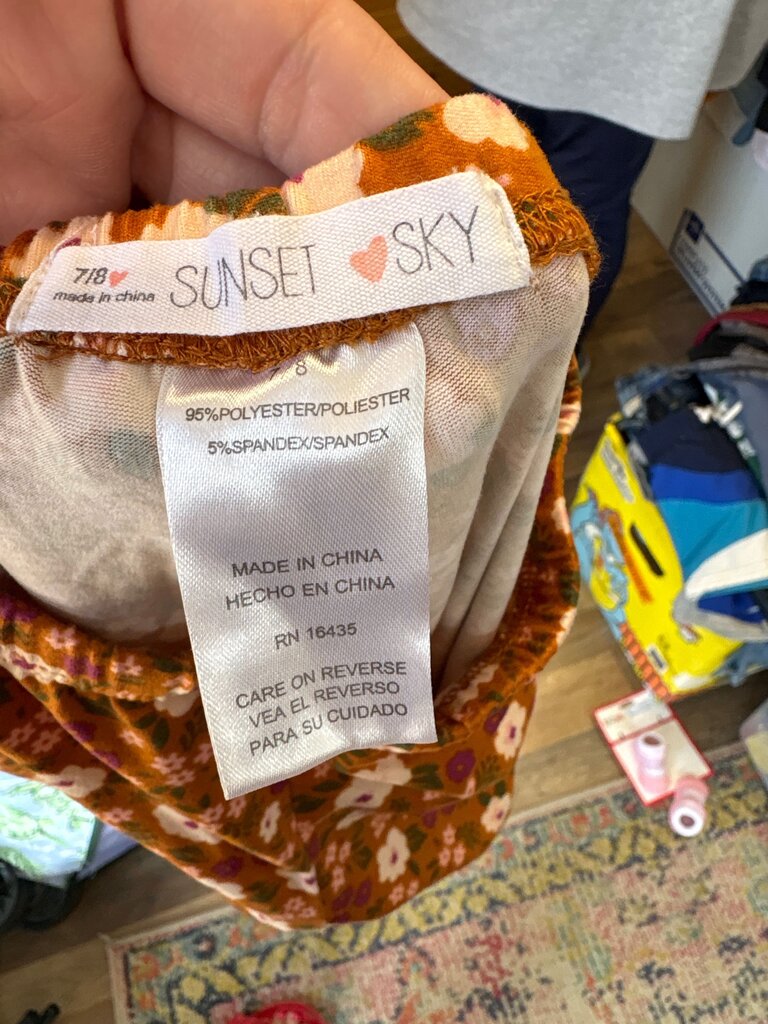 Sunset Sky Floral Leggings