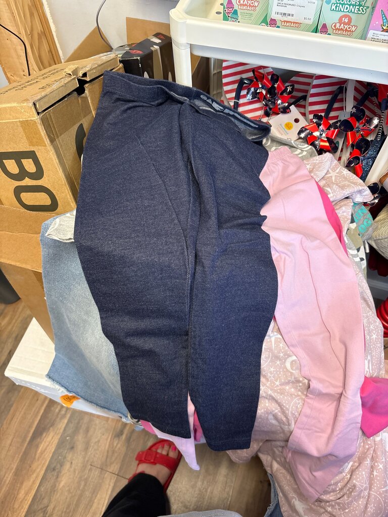Wonder Nation Girls' Denim Leggings