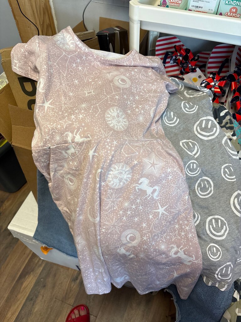 Wonder Nation Unicorn Star Print Dress