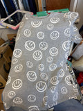 Graphic Tee with Smiley Faces