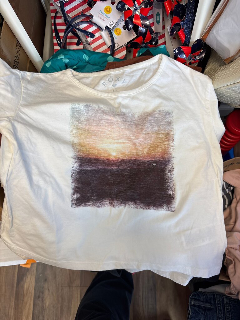 Roxy Graphic T-Shirt with Sunset Design