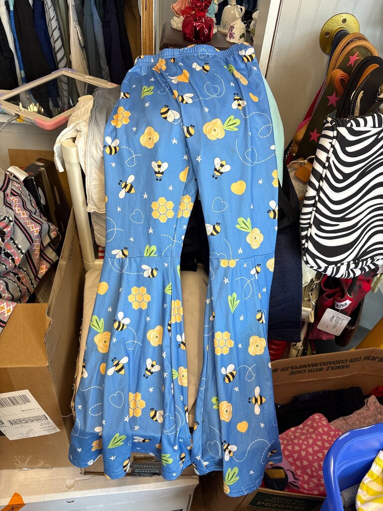 Bee Print Flare Pants for Kids