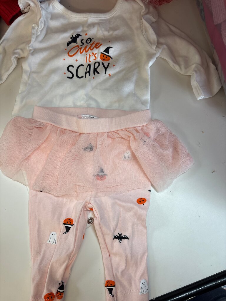 Cute Halloween Baby Outfit with Tulle Skirt