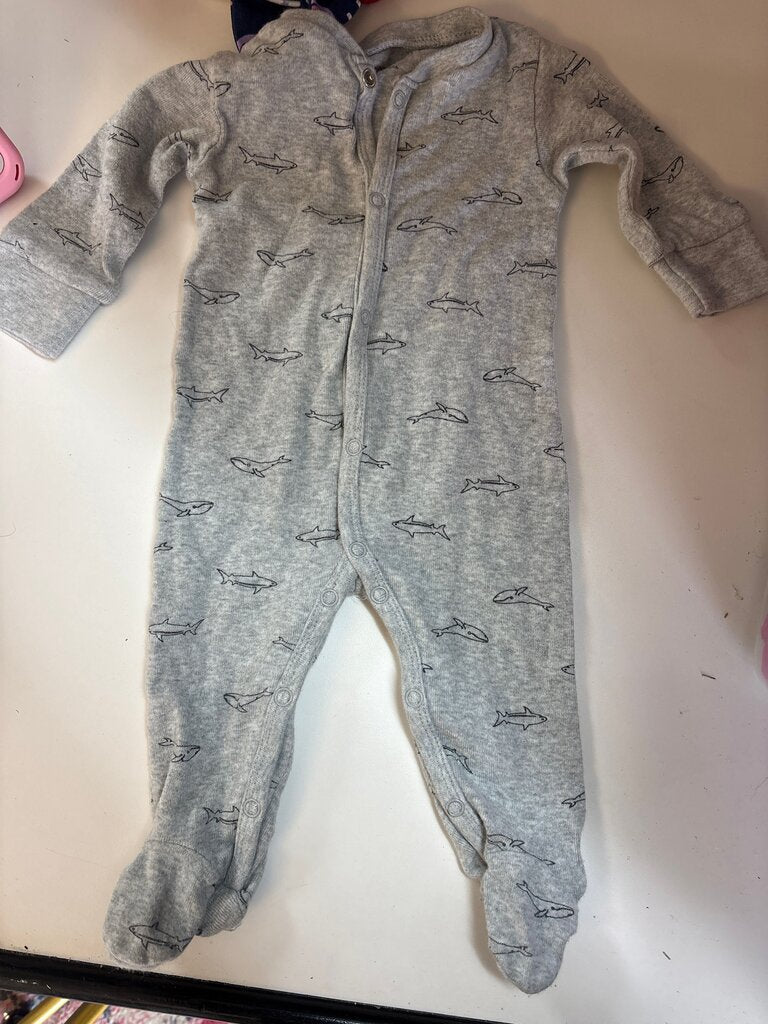 Baby Shark Pattern Onesie