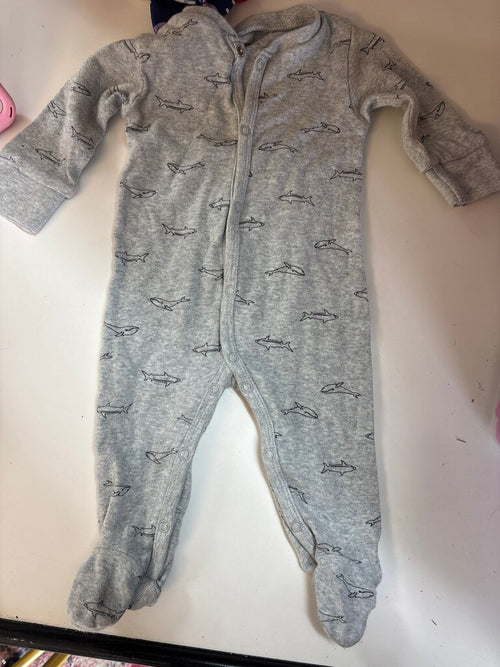 Baby Shark Pattern Onesie