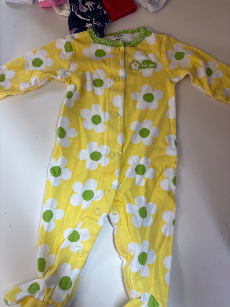 Carter's Yellow Floral Baby Onesie