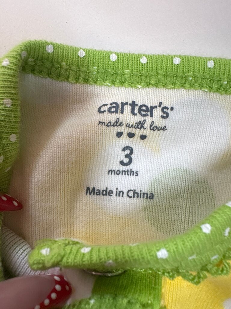 Carter's Yellow Floral Baby Onesie