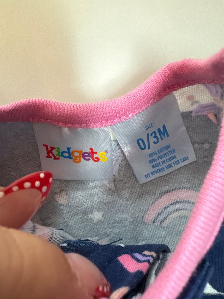 Unicorn Print Baby Romper