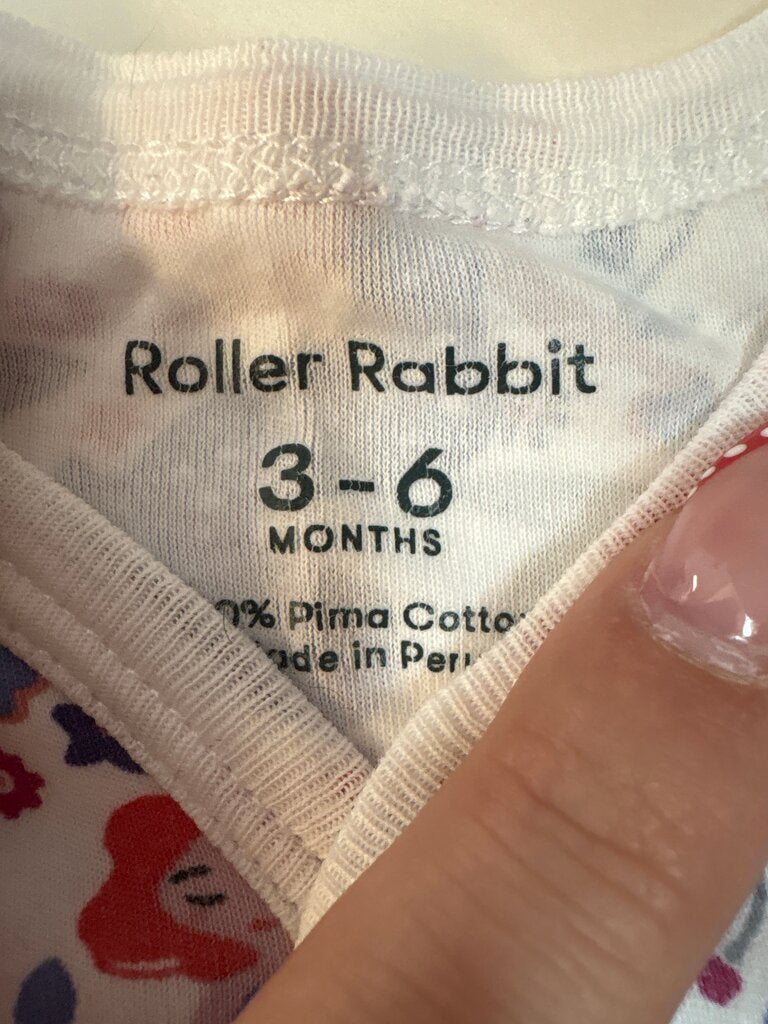 Roller Rabbit Baby Onesie with Mermaid and Floral Pattern
