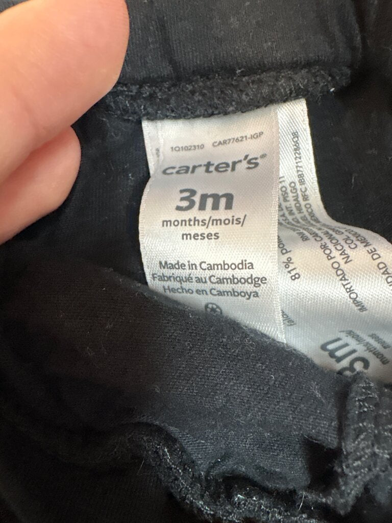 Carter's Black Snowflake Print Tutu Leggings