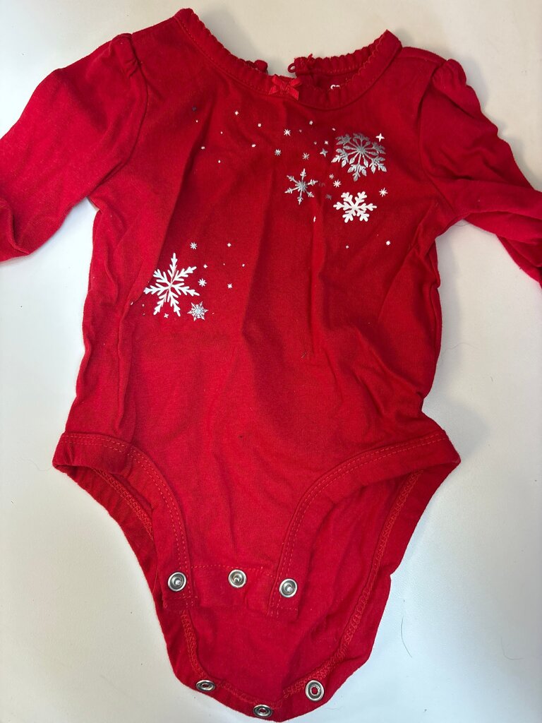 Carter's Red Long Sleeve Bodysuit for Infants
