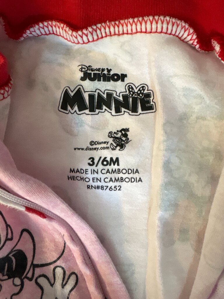 Disney Minnie Mouse Zip-Up Pajamas