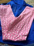 Old Navy Pink Heart Pattern Leggings