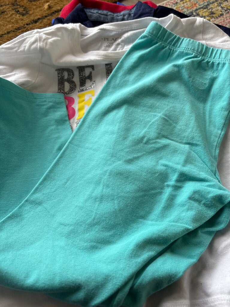Girls' Turquoise Leggings