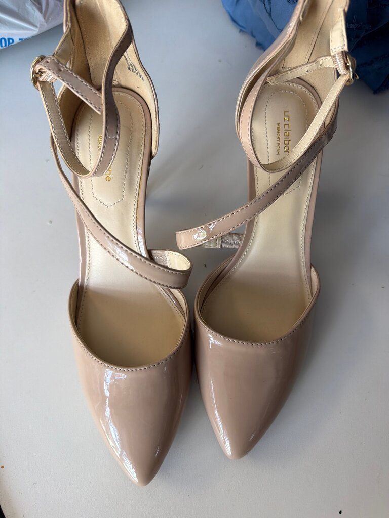 Liz Claiborne Nude Strappy High Heels