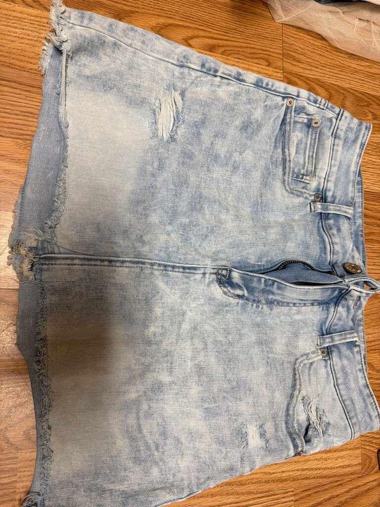 American Eagle Outfitters Women's Distressed Denim Skirt