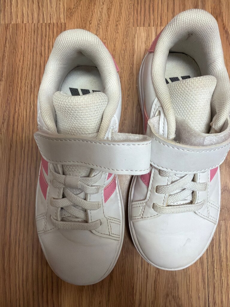 Adidas Girls' Sneakers with Pink Accents