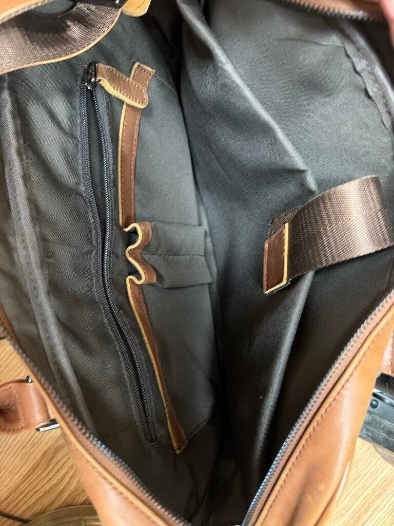 Brown Leather Messenger Bag