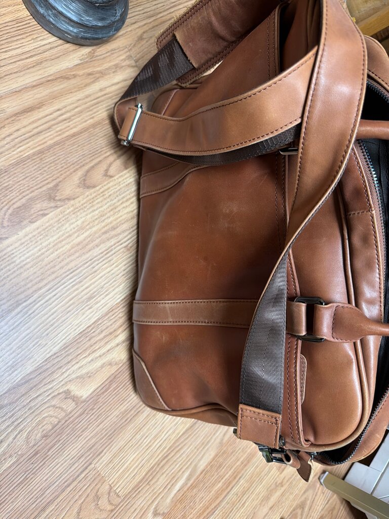 Brown Leather Messenger Bag