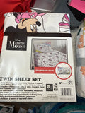 Disney Minnie Mouse Twin Sheet Set