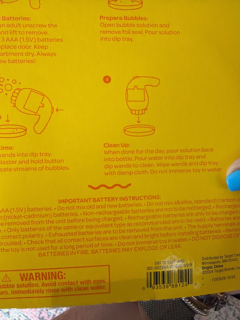 Sun Squad Mini Bubble Blaster