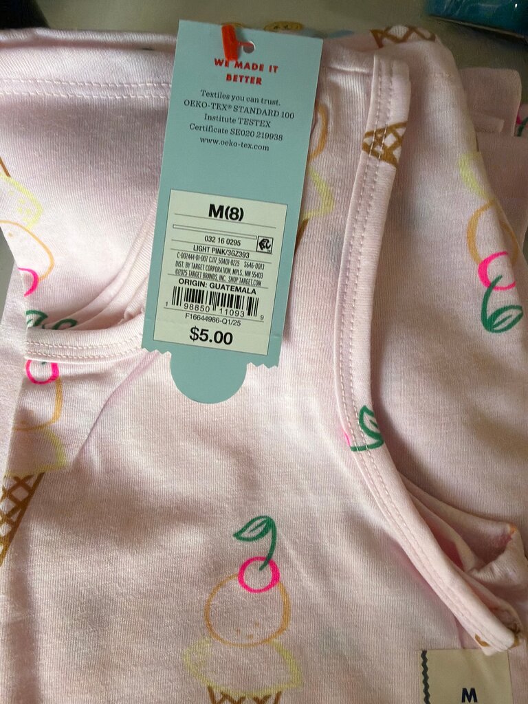 Light Pink Ice Cream Print Top