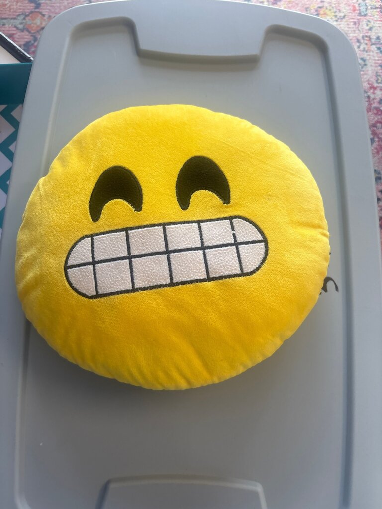 Smiley Face Emoji Pillow