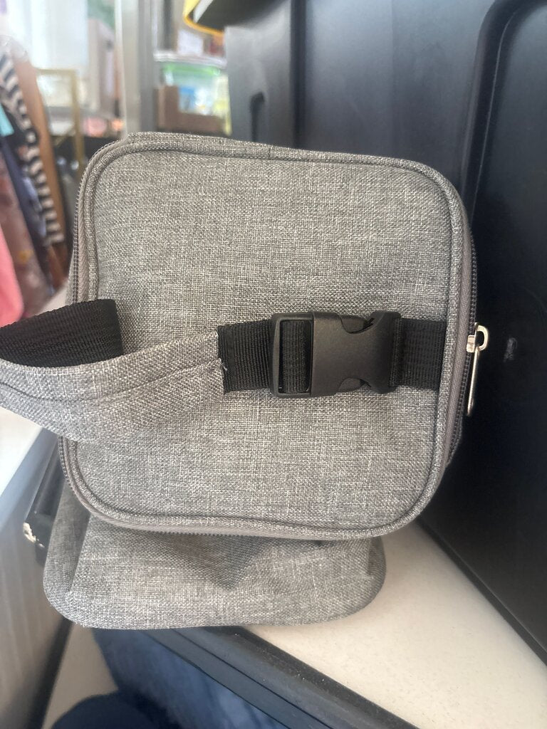 Gray Insulated Lunch Bag