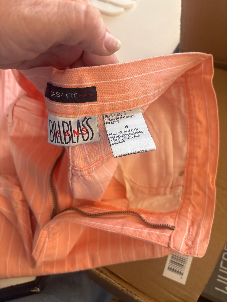 Bill Blass Easy Fit Striped Pants