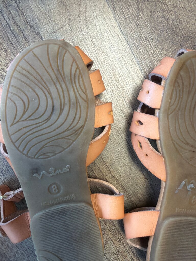 Girls' Pink Woven Sandals