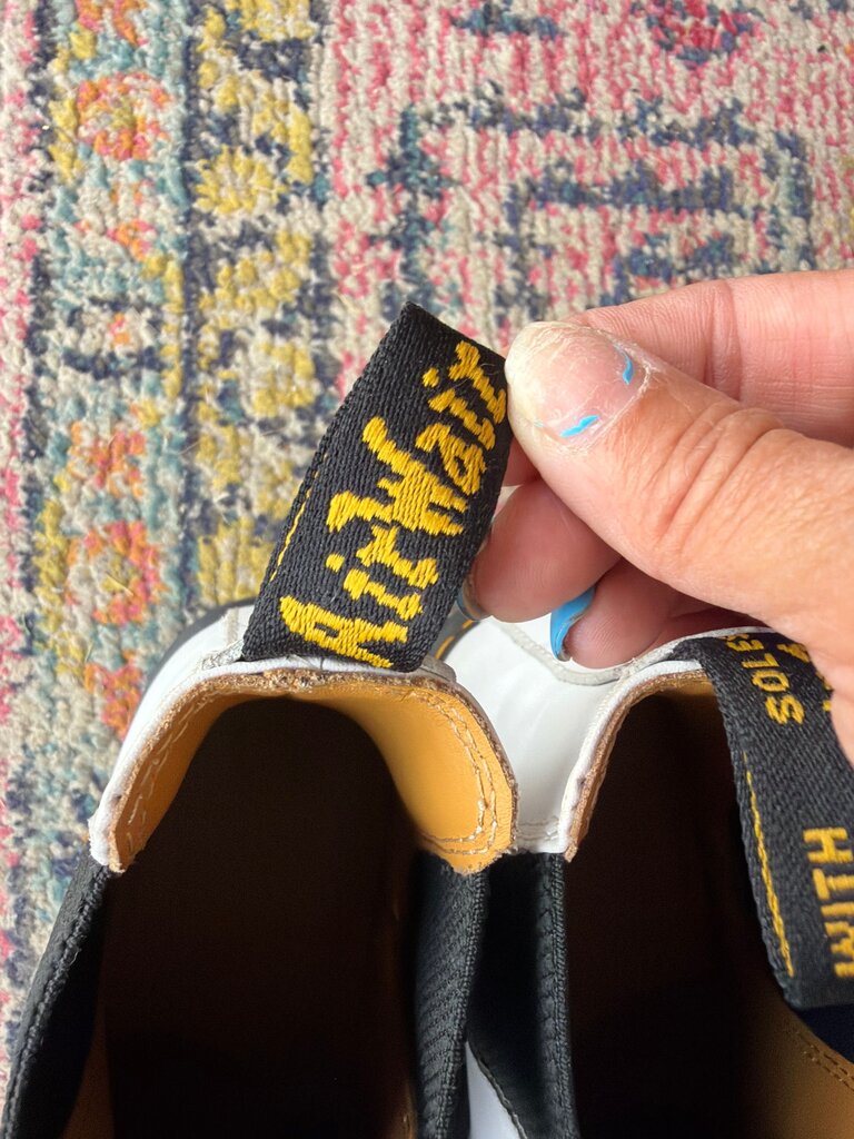 White Dr. Martens Chelsea Boots