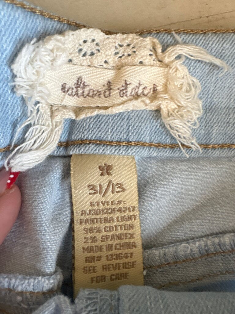 Light Wash Denim Shorts