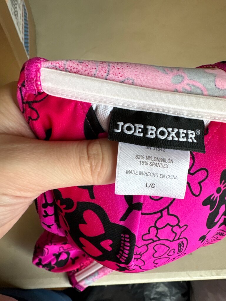 Joe Boxer Pink Skull Bikini Top