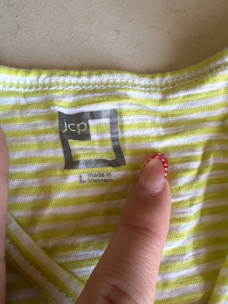 JCPenney Women's Striped Tank Top