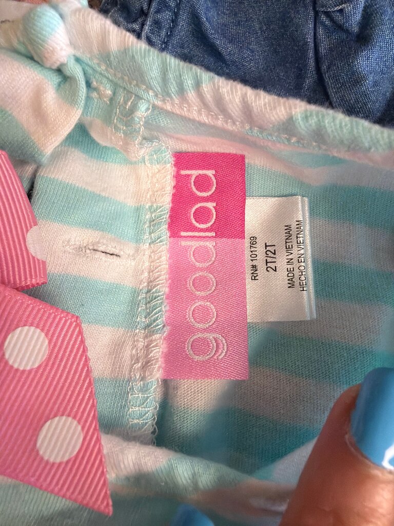 Goodlad Girl's Dinosaur Appliqué Dress