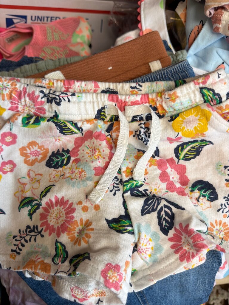 Floral Print Toddler Shorts