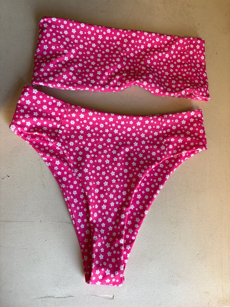 Pink Floral Bikini Bottoms