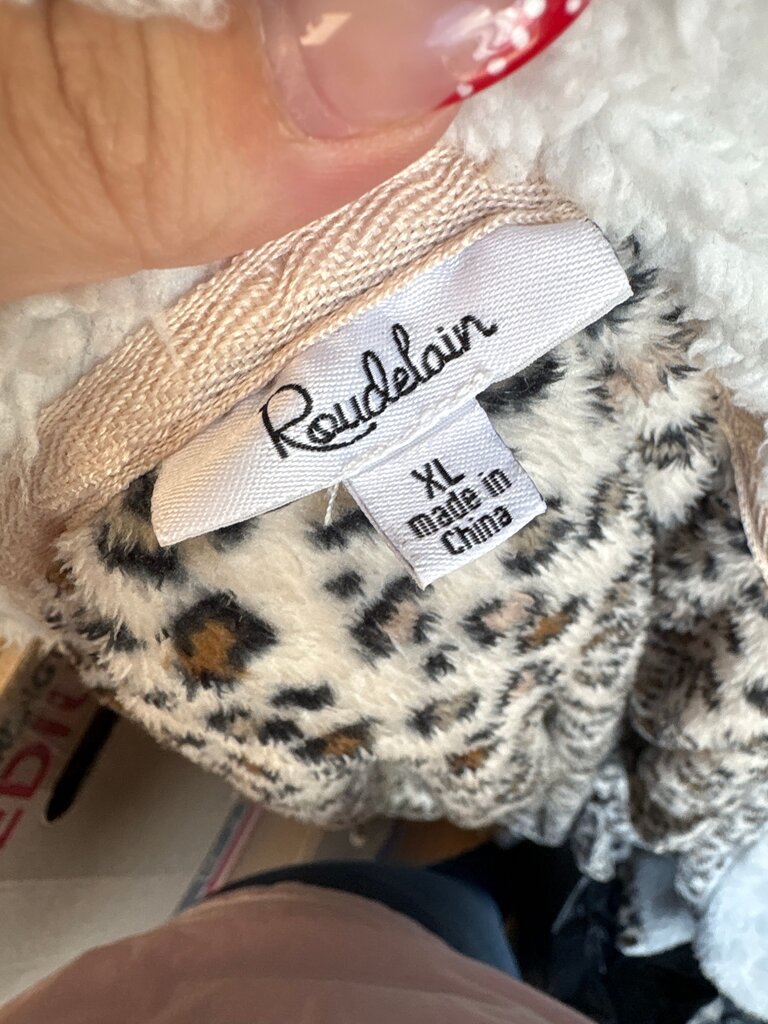 Leopard Print Plush Robe