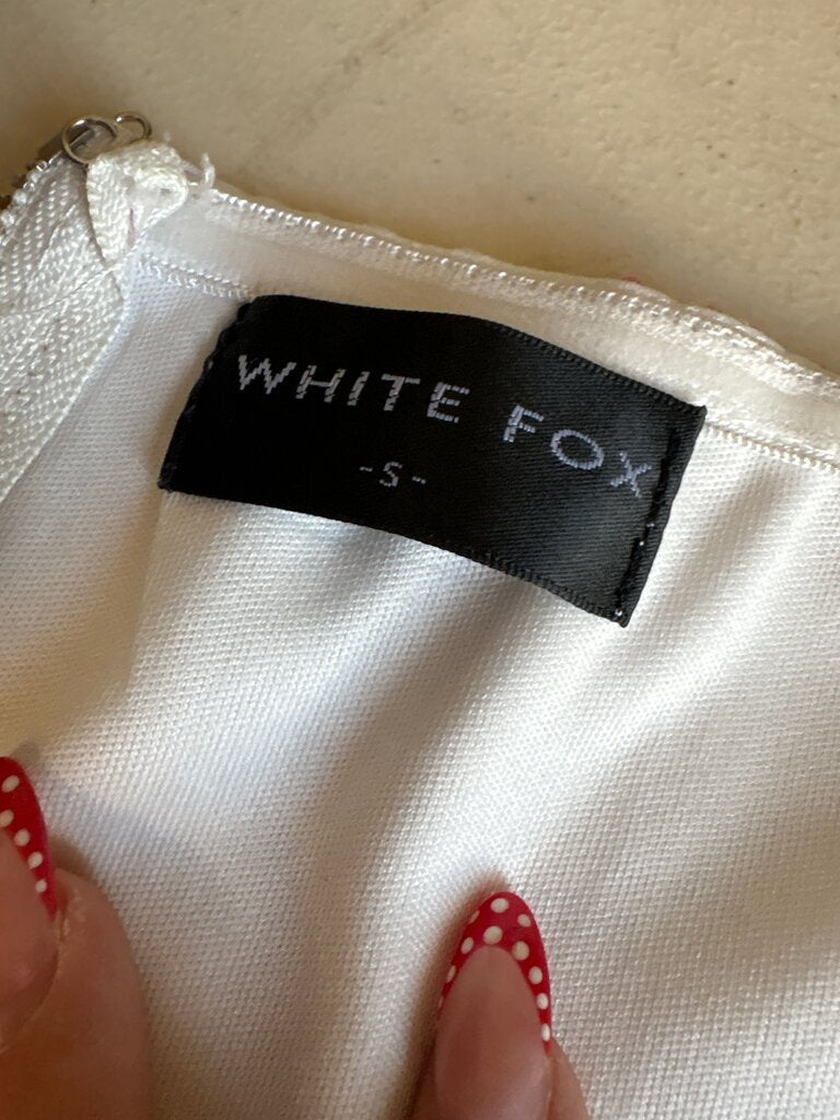 White Fox Floral Corset Top
