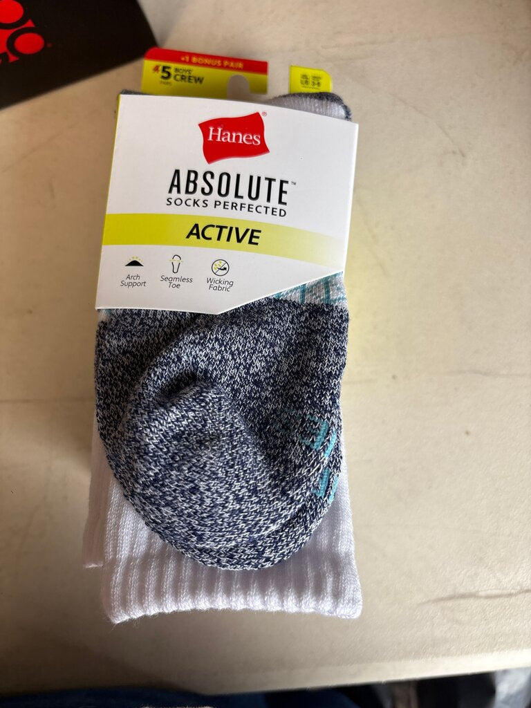 Hanes Absolute Active Crew Socks