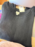 Dark Gray Ribbed Tank Top